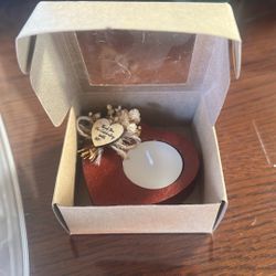 Celebratory heart candles