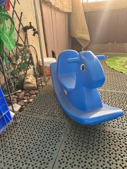 Little Tikes Blue Rocking Horse