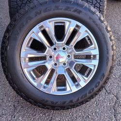 2025 OEM ORIGINAL TAKEOFFS GMC YUKON DENALI 20 INCH TIRES GOODYEAR ALL-TERRAN 95 % $ 1299
