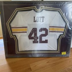 Ronnie Lott Jersey Autographed!