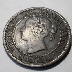 1858 Canada Large Cent 1st Year XF