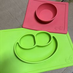 ezpz Baby Silicone Feeding Tray And Bowl