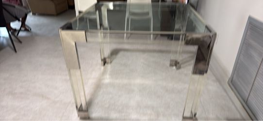 Acrilyc Square Glass table