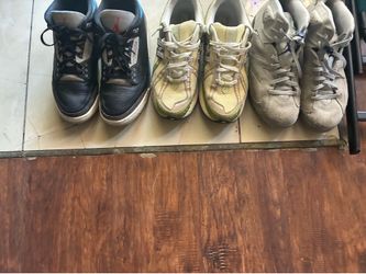3 pair of shoes
