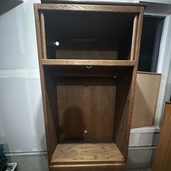 Solid Wood Storage Cabinet-Armoire