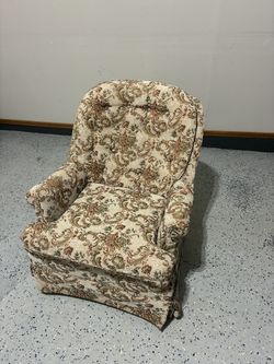 Floral Swivel Chair