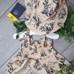 Baby Girl 0-3 Months BNWOT Gap Dress And Matching Sunhat