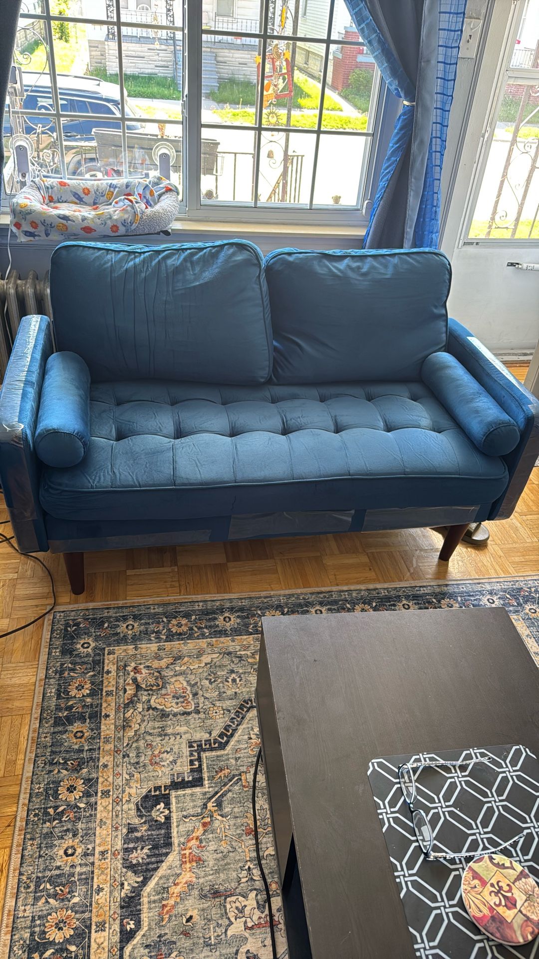 Sofa 58” ($100)And Loveseat 70”($150)