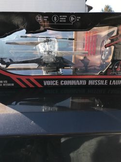 Voice command remote control helicopter
