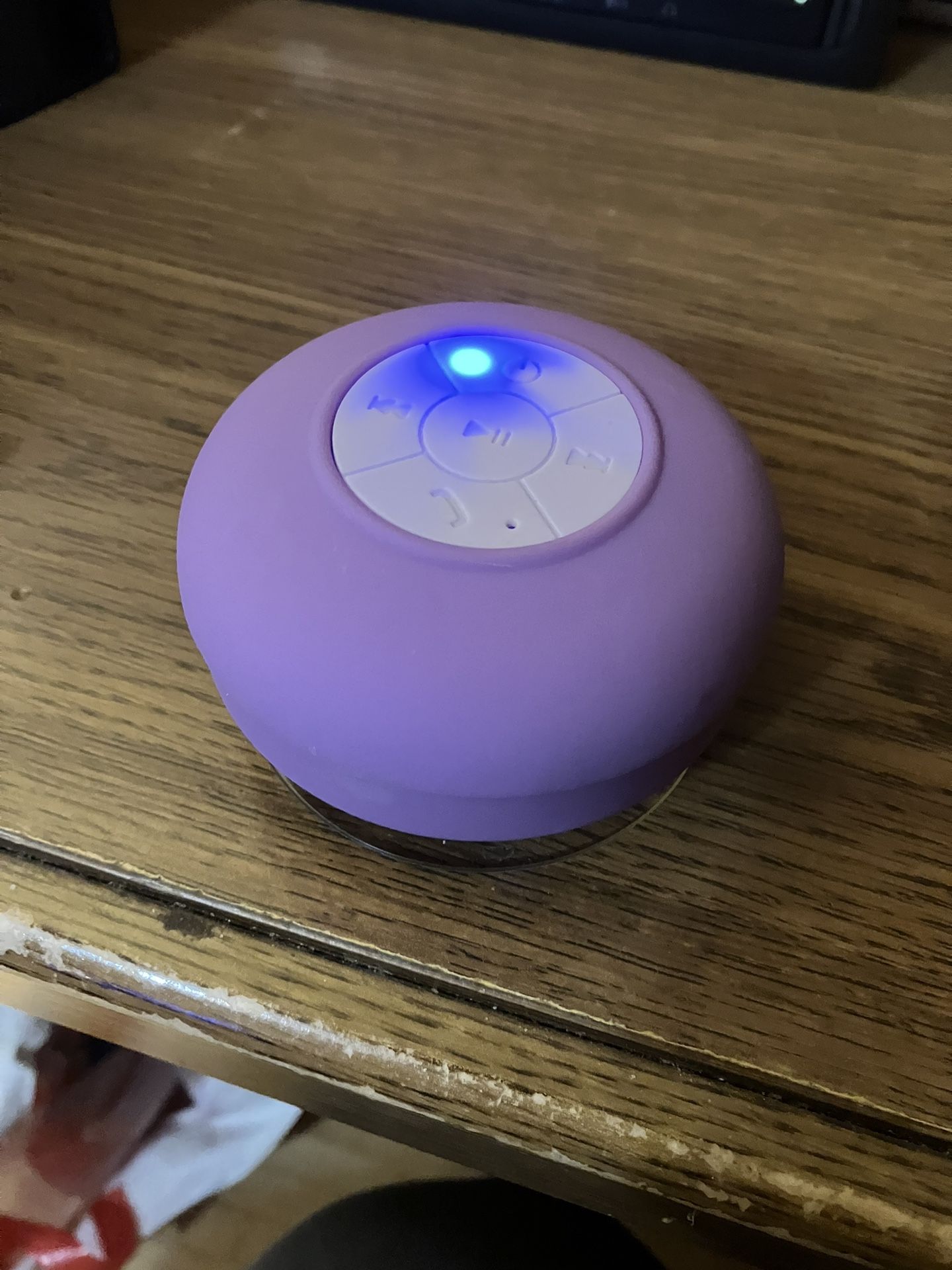 Round Purple Bluetooth Speaker