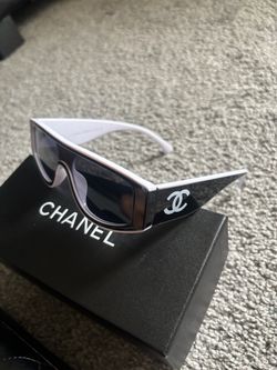 White & Black Chanel Sunglasses