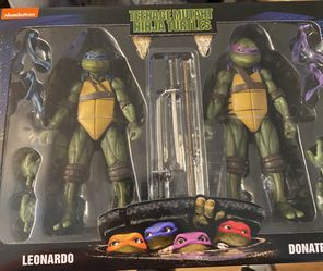 Teenage Mutant Ninja Turtles NECA 2 Pack Leonardo/ Do natello