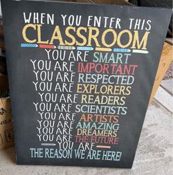 Classroom Canvas Poster