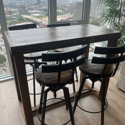 Table And Bar Stools