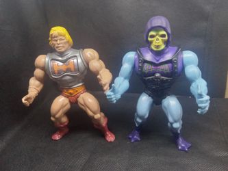 1983 Battle Armor Heman + Skeletor ( Mattel Vintage)