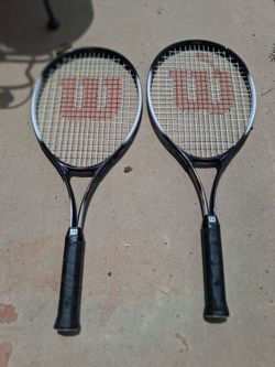 Pair of Vintage Wilson Tennis Rackets