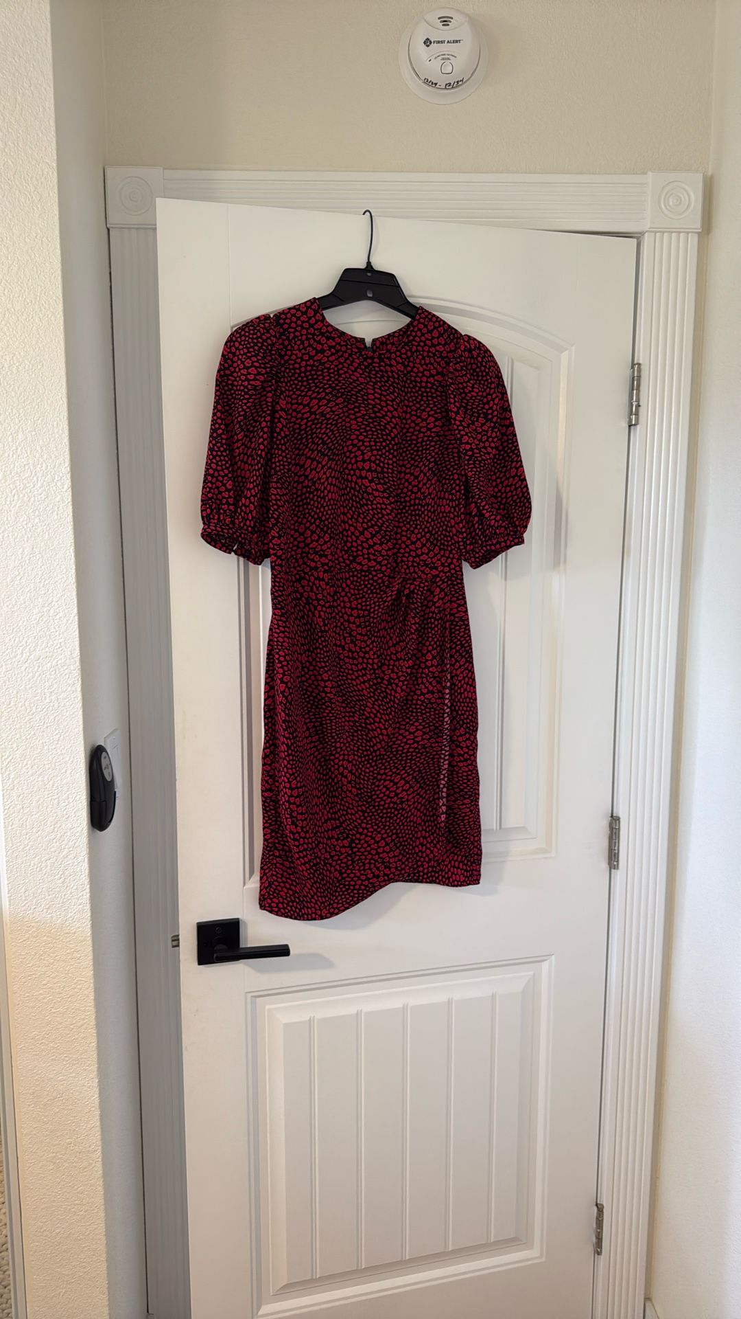 Red Animal Print Dress