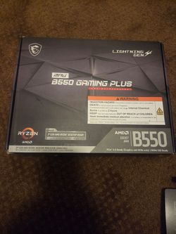 MSI MOG b550 gaming plus mobo