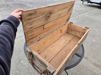Vintage Ammo Wood Crate/Box w/Handles