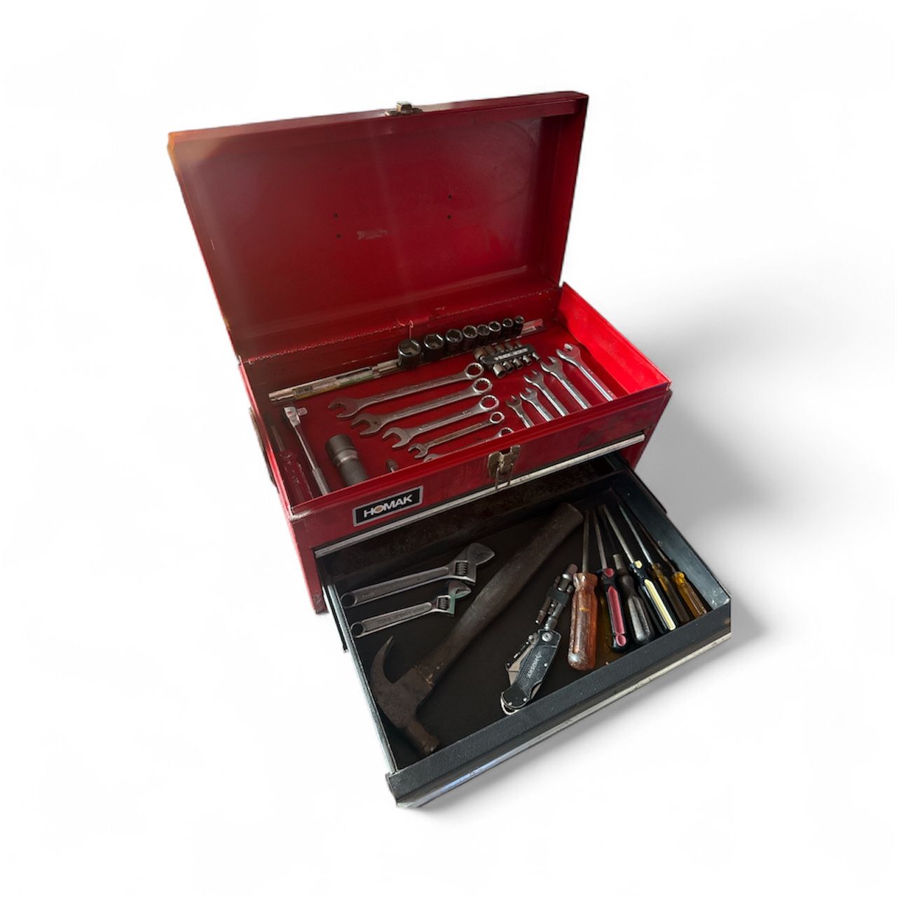 HOMAK Tool Box With Tools