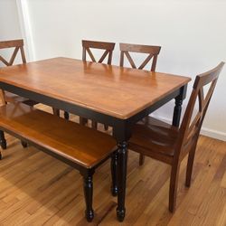 Dinning Table, Chairs And Bench