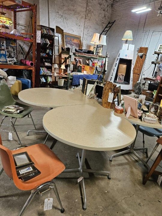 HERMAN MILLER TEARDROP TABLES