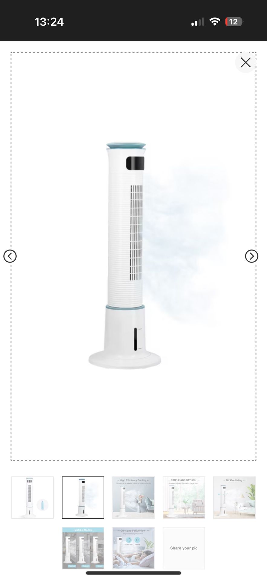 BREEZEWELL Fan 43" Mist Tower