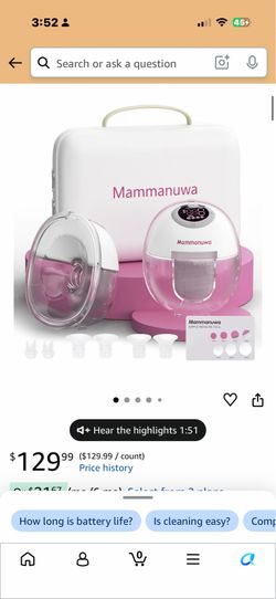 Electric Breast Pump - Lightweight, Portable, & Hands-Free with Baby Mouth Technology - BPA-Free, 4 Modes, 9 Levels - Elevate Your Breastfeeding Style