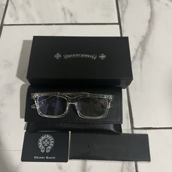 Chrome heart glasses