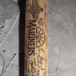 Mariners 1995 League Champion Bat