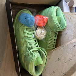 Jordan 1 Retro AJKO Billie Eilish Ghost Green (Women's) Men’s Size 11.5