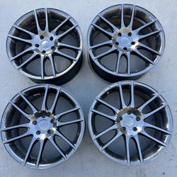 20” KMC wheels rims satin black Tesla Model X 5x120