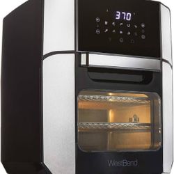 West Bend AFWB12BK13 Electric Air Fryer Oven, Countertop Air Fryer Rotisserie Combo with 10 Digital Quick Menu Presets, 1700 W, 12.6 Qt, Black
• 6 Coo