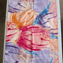 100% COTTON Queen size Bedding set 1flat sheet with 2pillow case