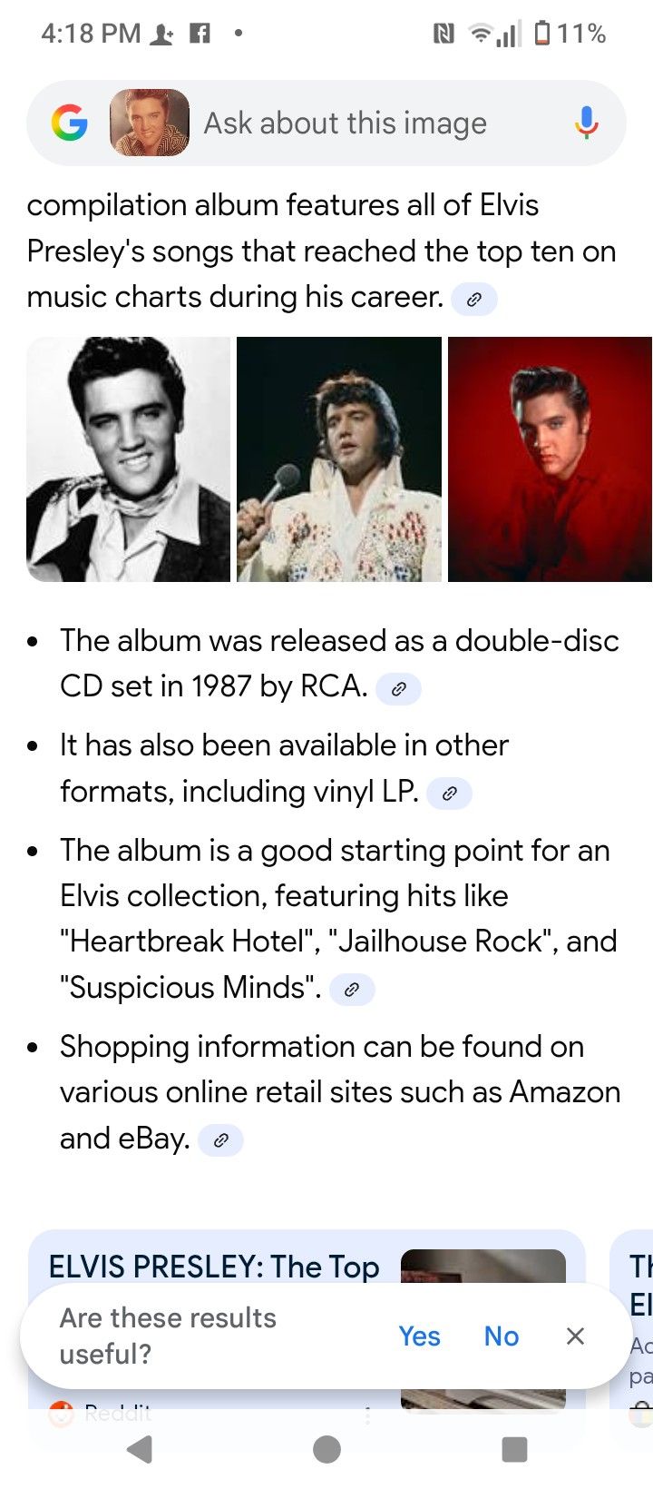 The Top 10 Hits Elvis Presley Commemorative Issue