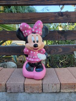 Pink Minnie Mouse Themed Piggybanks Alcansias