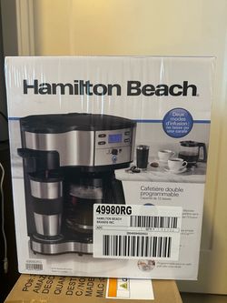 NEW hamilton beach 2 way coffee maker FIRM