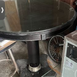 High Dining Table With Four Swivel Chairs. Very Heavy.