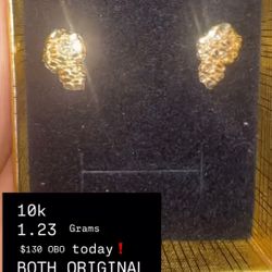 10k Nugget Earrings