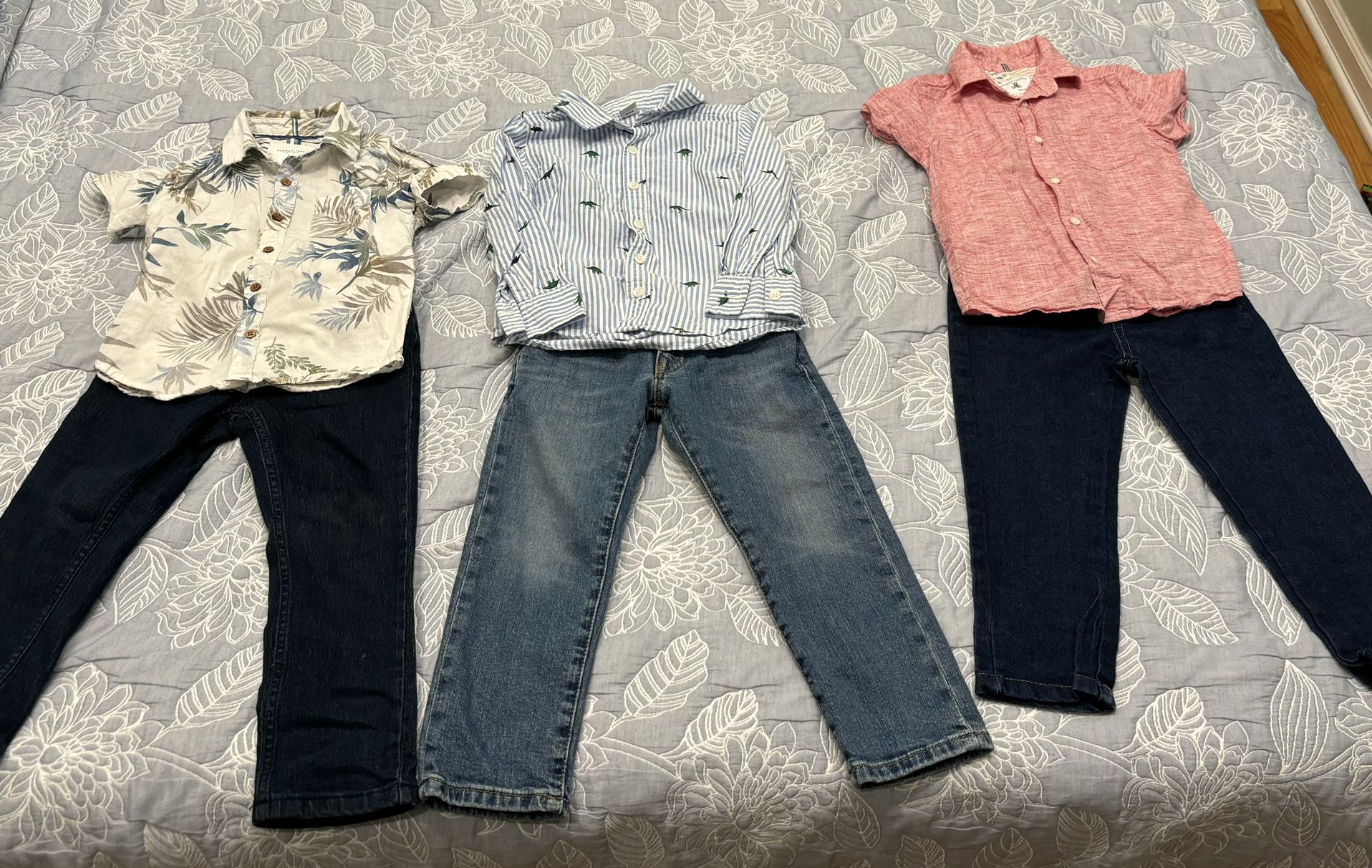 Boy Toddler Bundle Jeans & Button Shirts Levi’s And More 