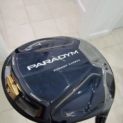Callaway Paradigm Driver 9* Hzrdus 5.5 Regular Flex Right Handed W/Head Cover *NICE
