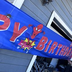 Spiderman Birthday Banners (multiple Available)