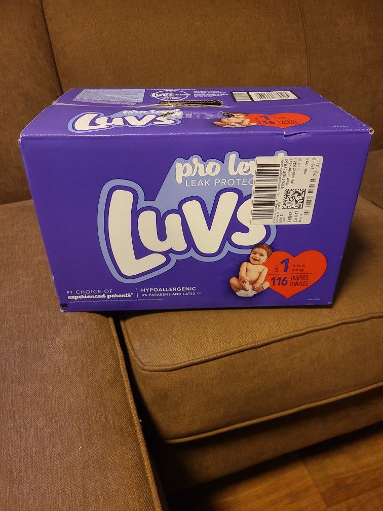 Luvs Diapers Size 1/ 116 Count