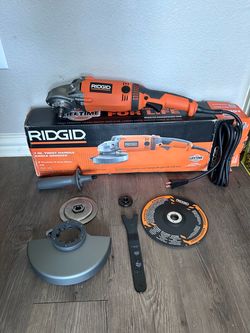 RIDGID 15 Amp Corded 7 in. Twist Handle Angle Grinder