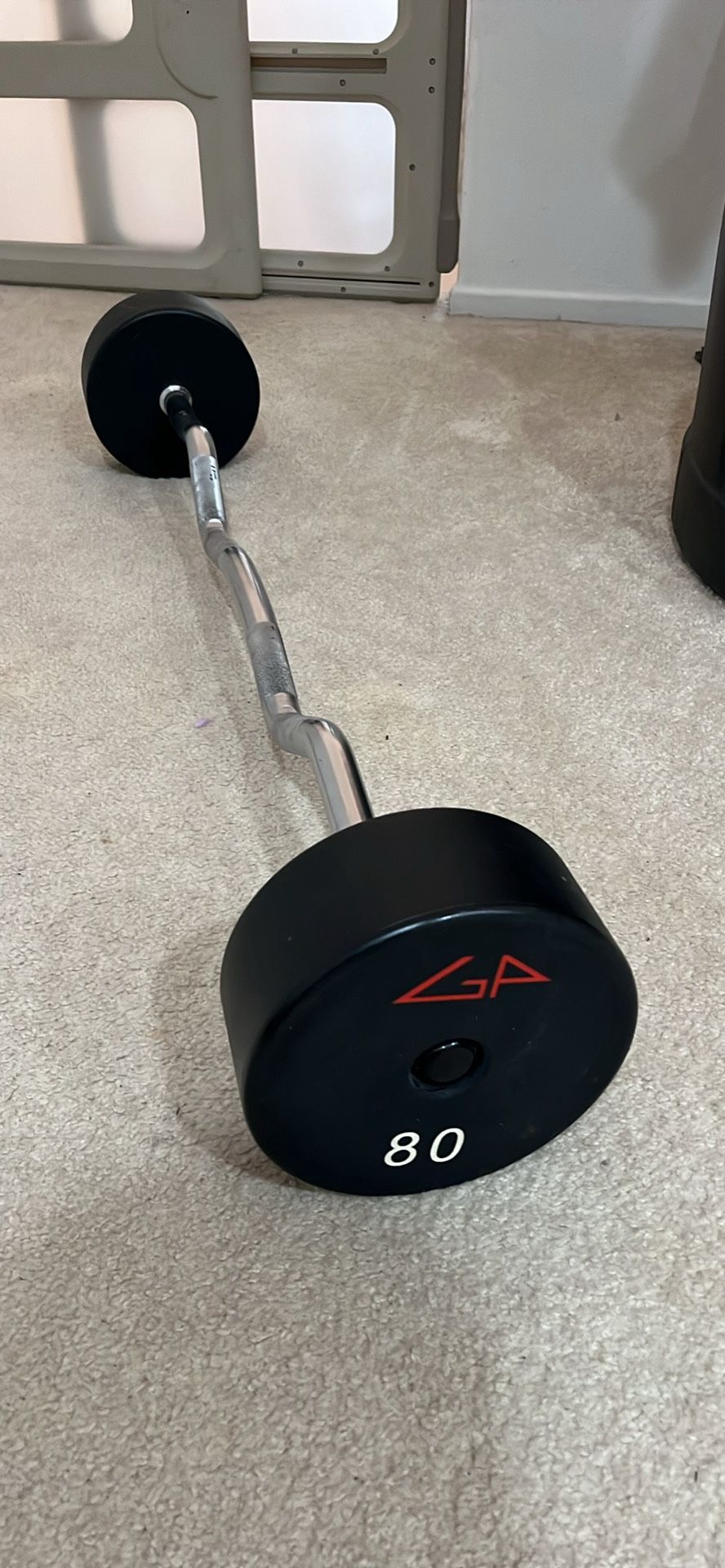 Commercial Grade 80lb GP Ez Curl Barbell