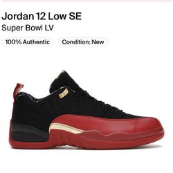 Jordan 12 Retro Low Super Bowl Size 7