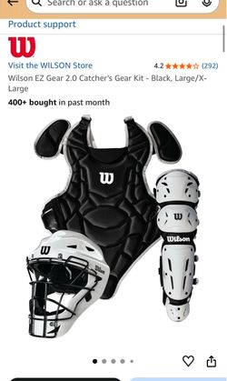 Wilson EZ 2.0 Youth Catchers Gear L/XL