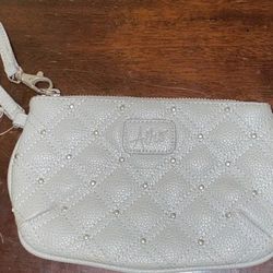 Aeropostale Gray Quilted Wristlet 