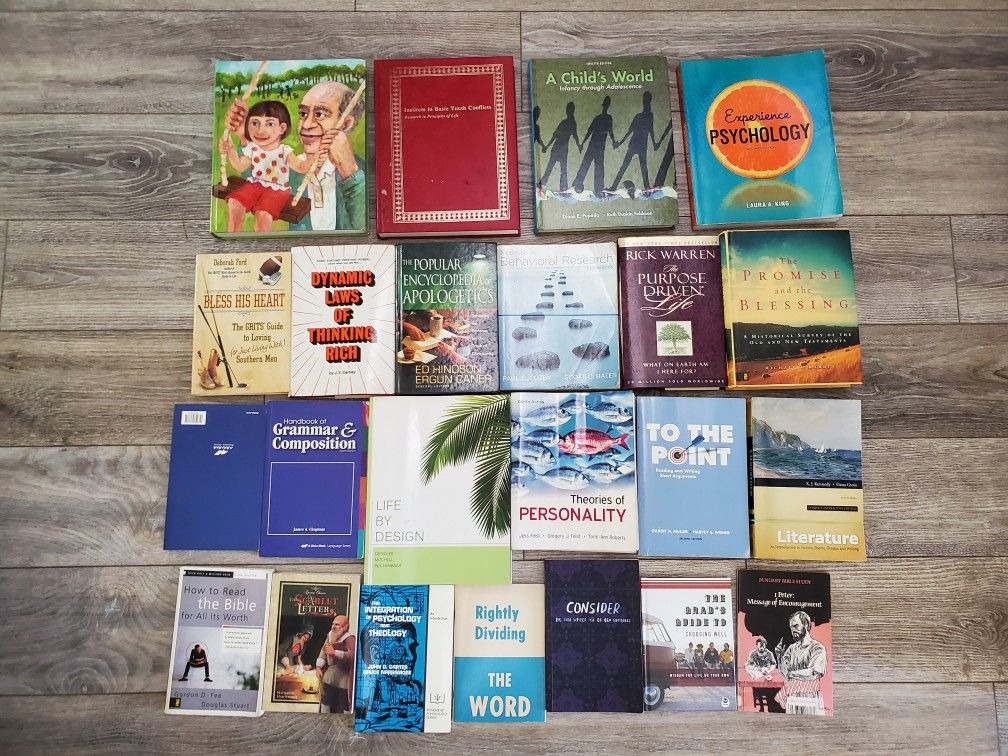 Huge Lot Of Books Psychology Personality Writer Book Grammar