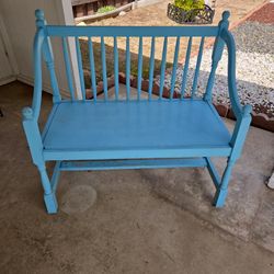 Wood Bench And Table